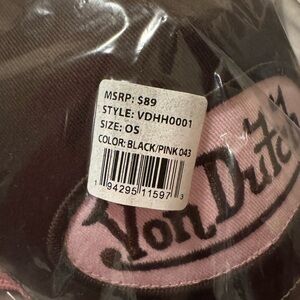 Von Dutch Pink and Black Mesh Cap